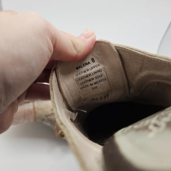 Freebird by Steven Malena loafer mule orange white python size 8 - Picture 12 of 12